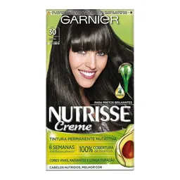 Tinta de Cabelo Garnier Nutrisse Creme 30 Grafite