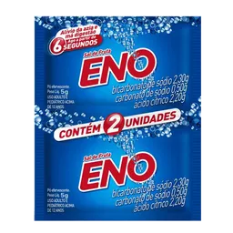 Antiácido Sal de Fruta Eno 2,3g + 0,5g + 2,20g 2 Envelopes