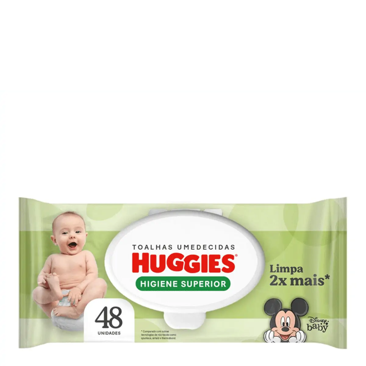 Lenço Umedecido Huggies Higiene Superior 48 Unidades
