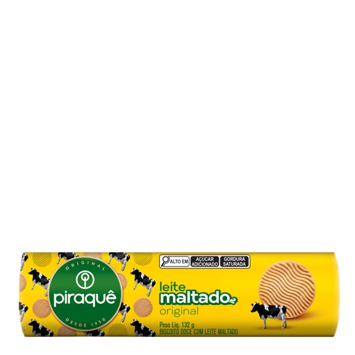 Biscoito Piraquê Leite Maltado Original 132g