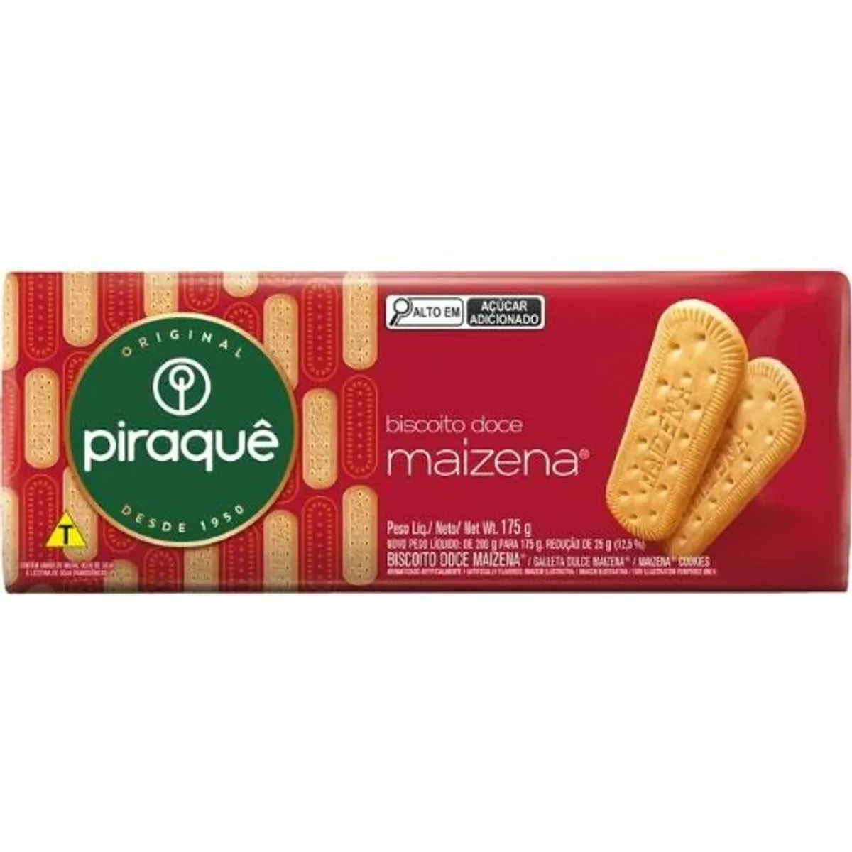 Biscoito doce de maizena 175g - Piraquê