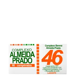 Laxante Complexo Homeopático 46 0,00375ml 60 Comprimidos