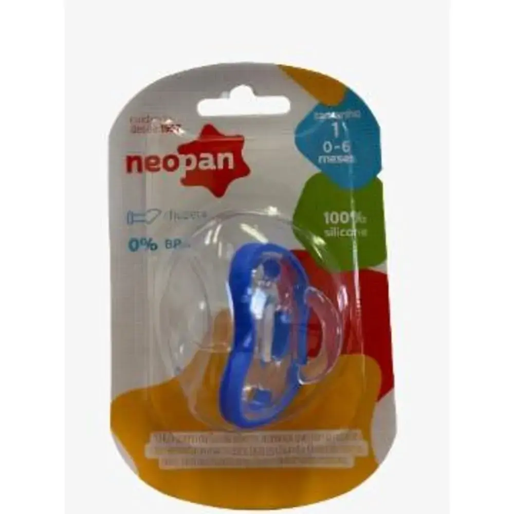 Chupeta Neopan N.1 Azul 100% Silicone Ref.4051