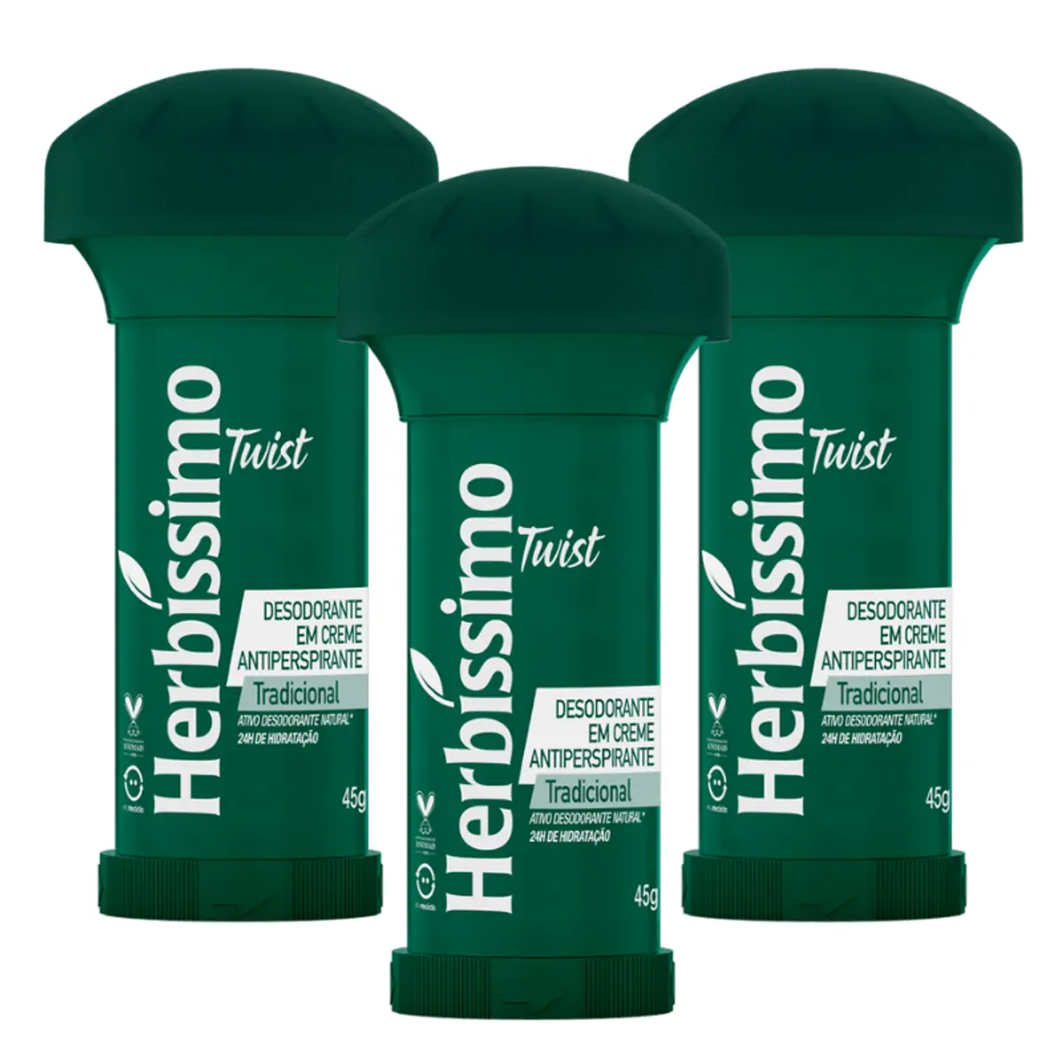 Desodorante em Creme Herbíssimo Twist Tradicional 45g