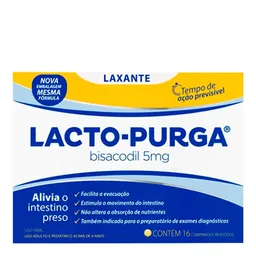 Laxante Lacto-Purga 5mg 16 Comprimidos