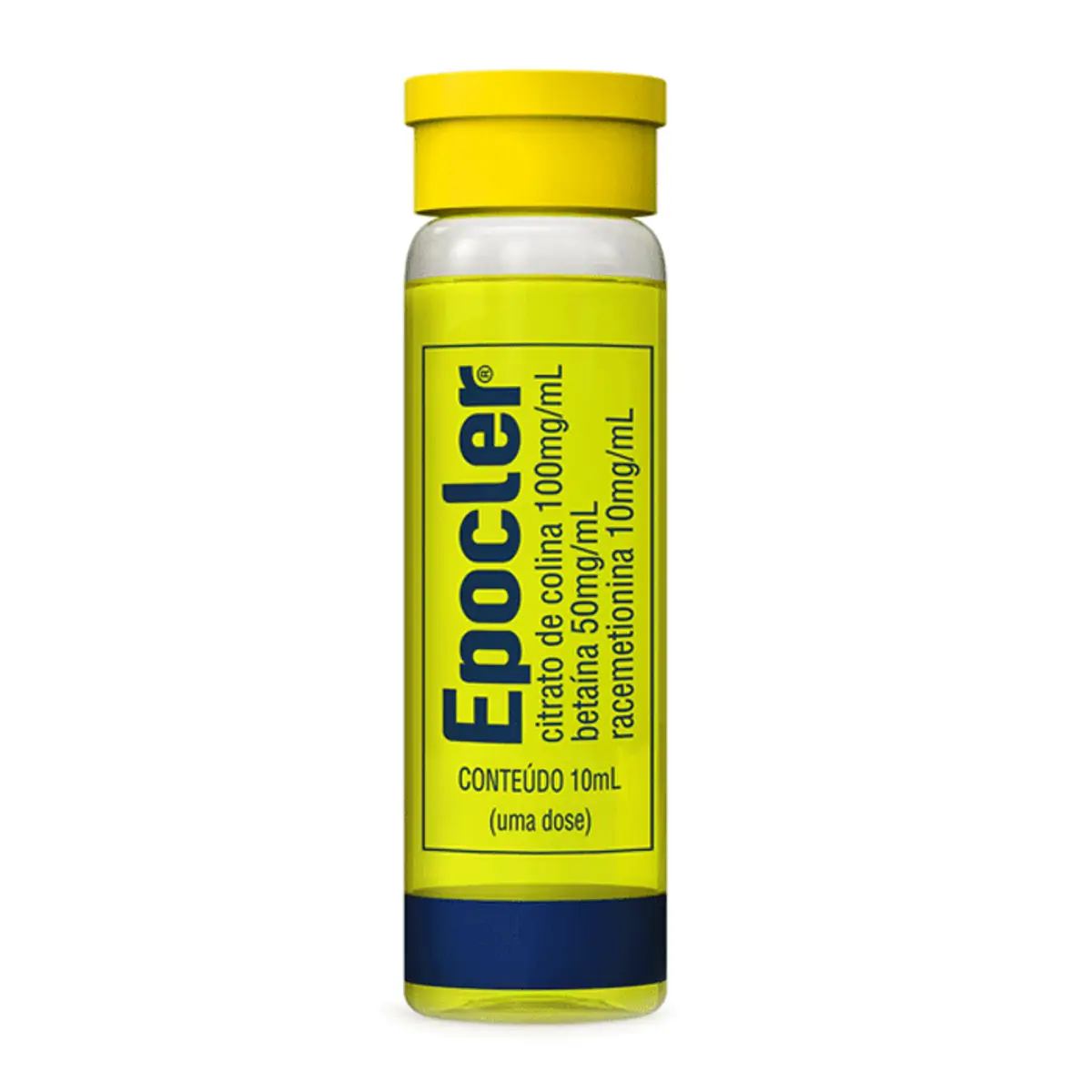 Hepatoprotetor e Lipotrópico Epocler 100mg/ml + 50mg/ml + 10mg/ml 1 Flaconete Abacaxi