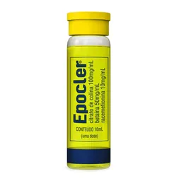 Hepatoprotetor e Lipotrópico Epocler 100mg/ml + 50mg/ml + 10mg/ml 1 Flaconete Abacaxi