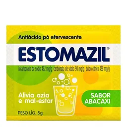 Antiácido Estomazil 462mg/g + 90mg/g + 438mg/g 5g 1 Envelope Abacaxi