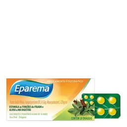 Fitoterápico Eparema 125mg 20 Drágeas