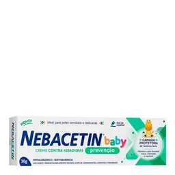 Creme Preventivo De Assaduras Nebacetin Baby Sem Fragrância 30g