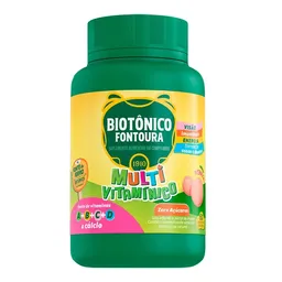 Suplemento Vitamínico Biotônico Fontoura Morango 60 Comprimidos Mastigáveis