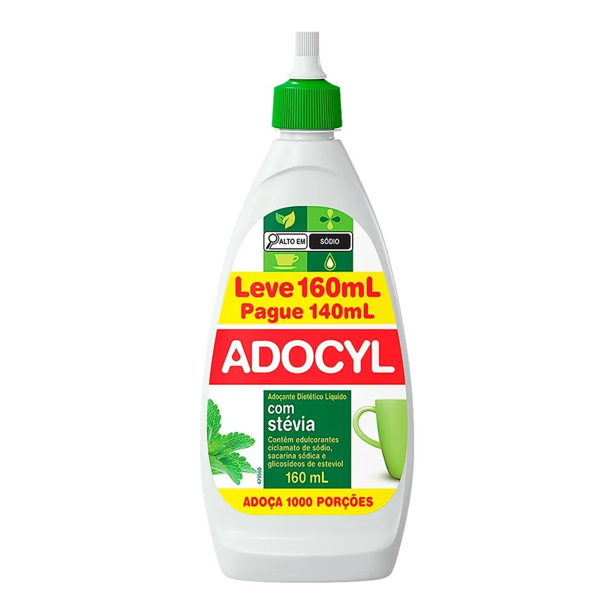 Adoçante Líquido Adocyl Stevia 160ml