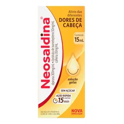 Analgésico, Antitérmico e Anti-inflamatório Neosaldina 30mg/ml + 300mg/ml + 50mg/ml 15ml