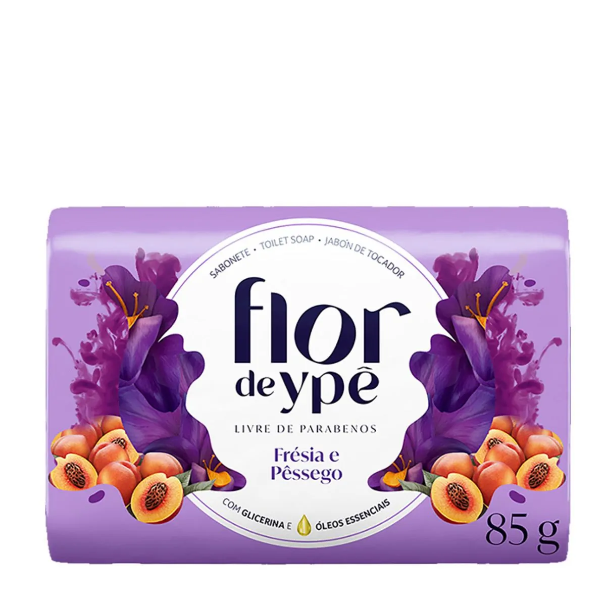 Sabonete em Barra Flor De Ypê Frésia e Pêssego 85g