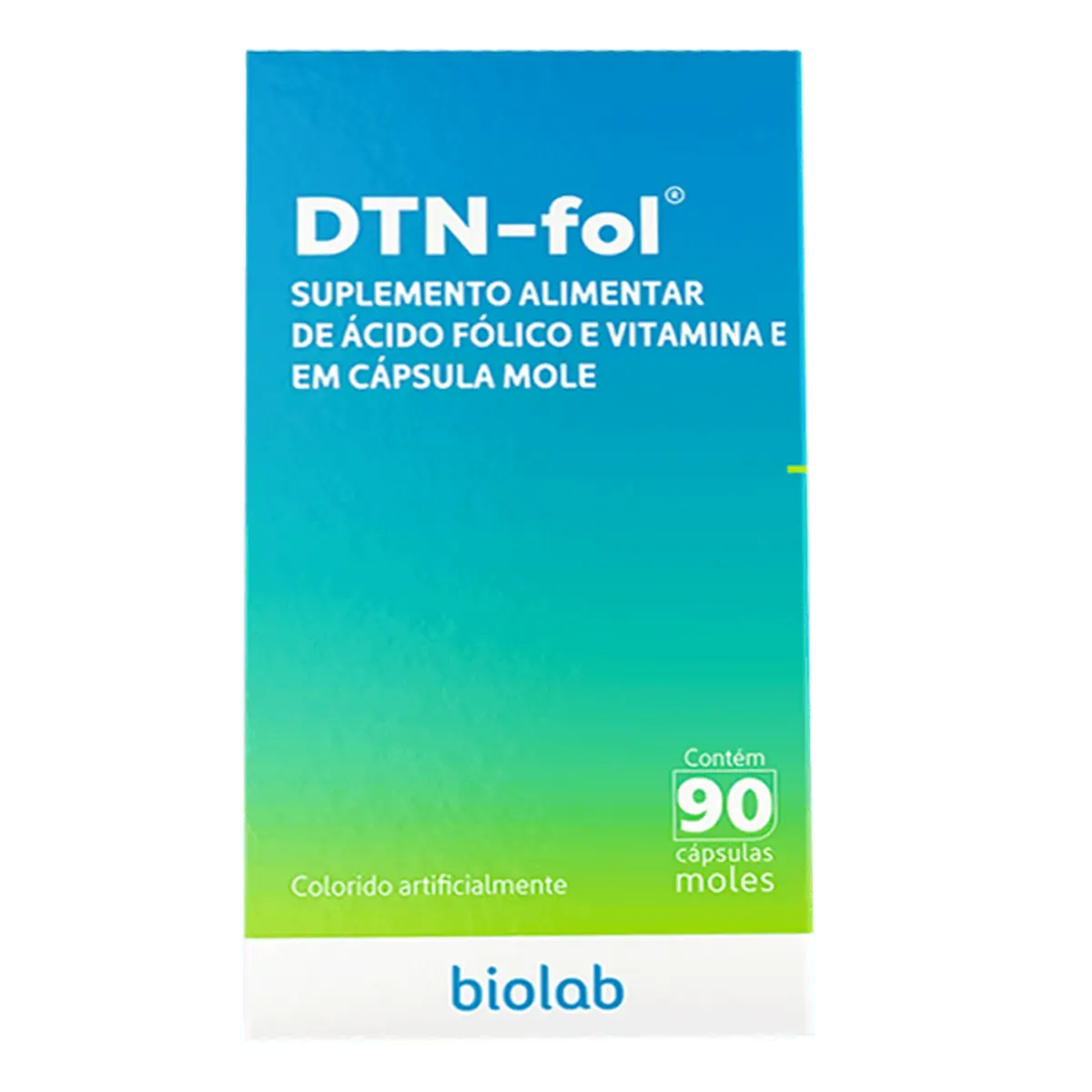 Suplemento Alimentar Dtn-Fol 400mcg/10mg Biolab 90 Cápsulas Moles