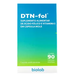 Suplemento Alimentar Dtn-Fol 400mcg/10mg Biolab 90 Cápsulas Moles