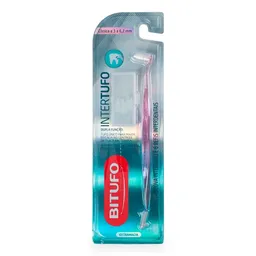 Escova de Dente Bitufo Intertufo Cônica 3 a 6,5mm + 6 Refis Interdentais