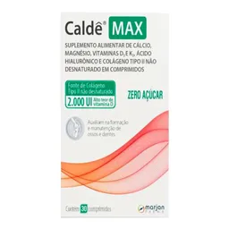 Suplemento Alimentar Caldê Max 2000UI Marjan 30 Comprimidos