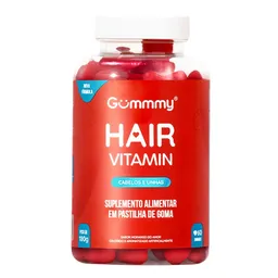 Suplemento Alimentar Gummy Hair Vitamin Morango Do Amor 60 Pastilhas de Goma