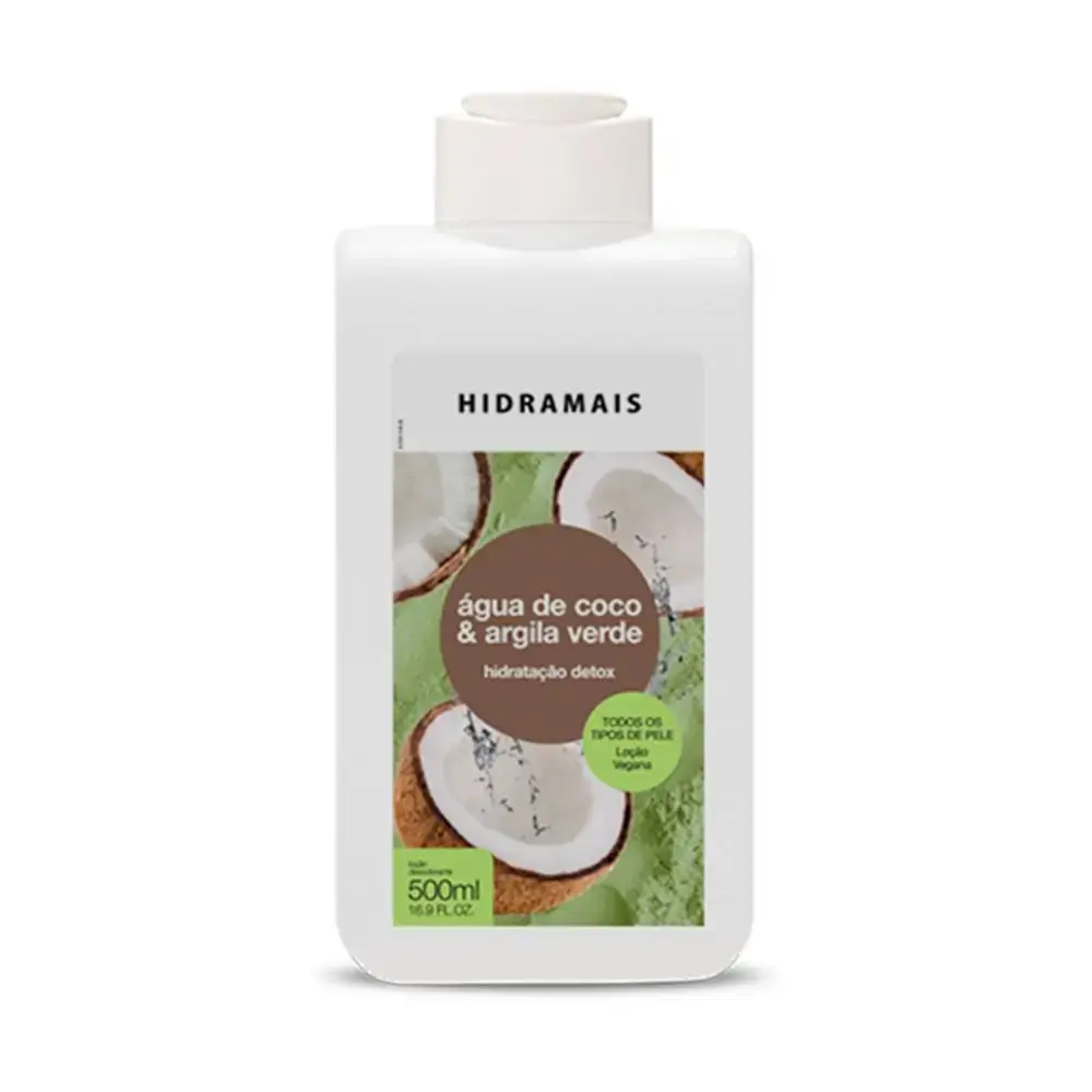 Loção Corporal Hidramais Coco e Argila Verde - 500ml - Loção Corporal -Hidramais Coco e Argila Verde