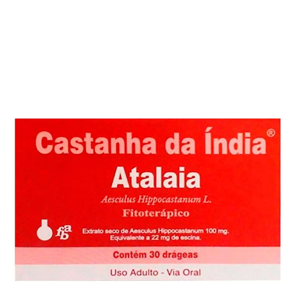 Vasoprotetor e Fitoterápico Castanha da Índia 100mg 30 Drágeas