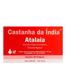 Vasoprotetor e Fitoterápico Castanha da Índia 100mg 30 Drágeas