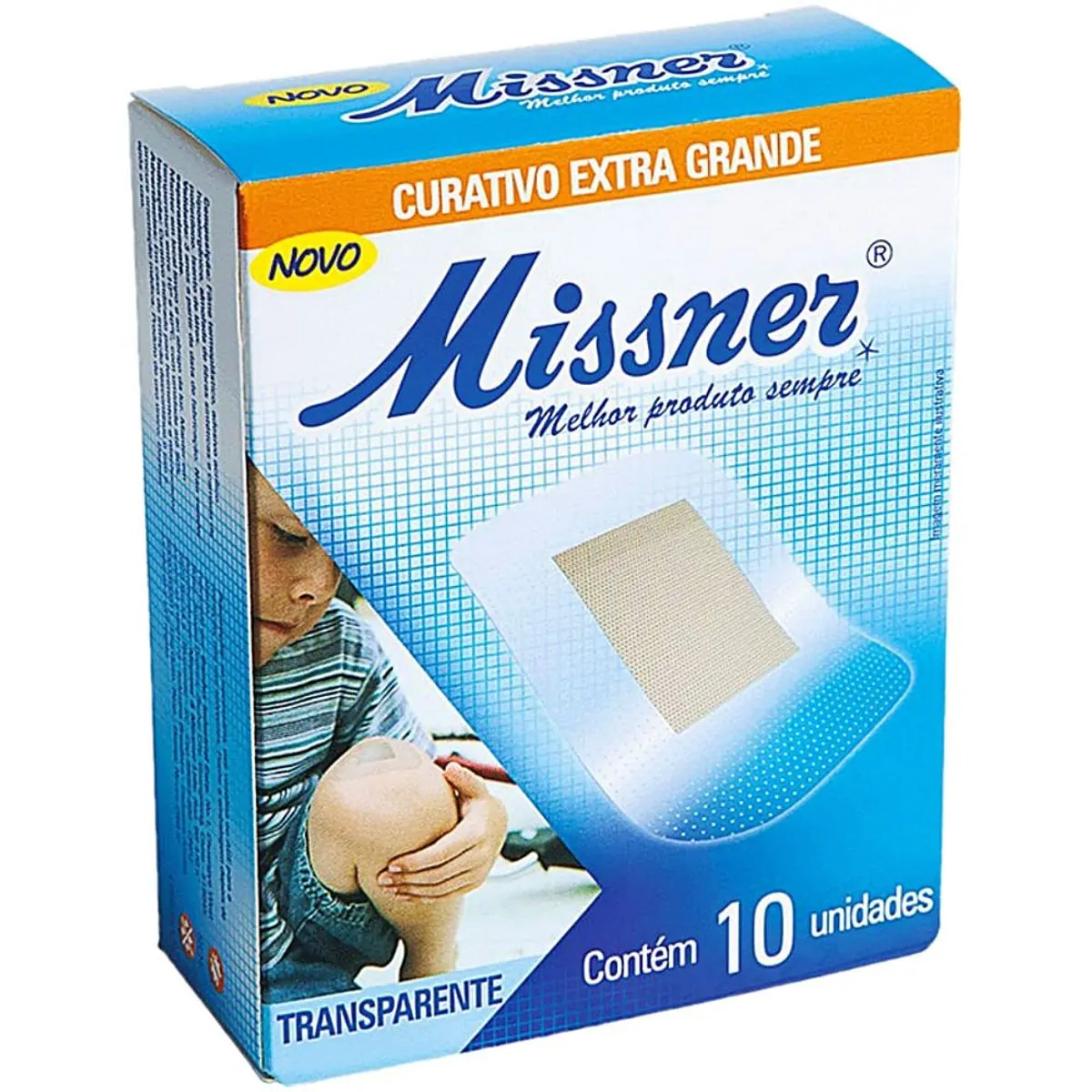 Curativo Flexível Missner - Extra Grande E Transparente - 10 Unidades