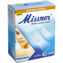 Curativo Flexível Missner - Transparente - 40 Unidades