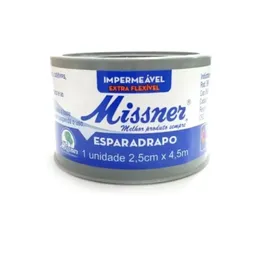 Esparadrapo Impermeável Missner - Branco 2,5 Cm X 4,5 M