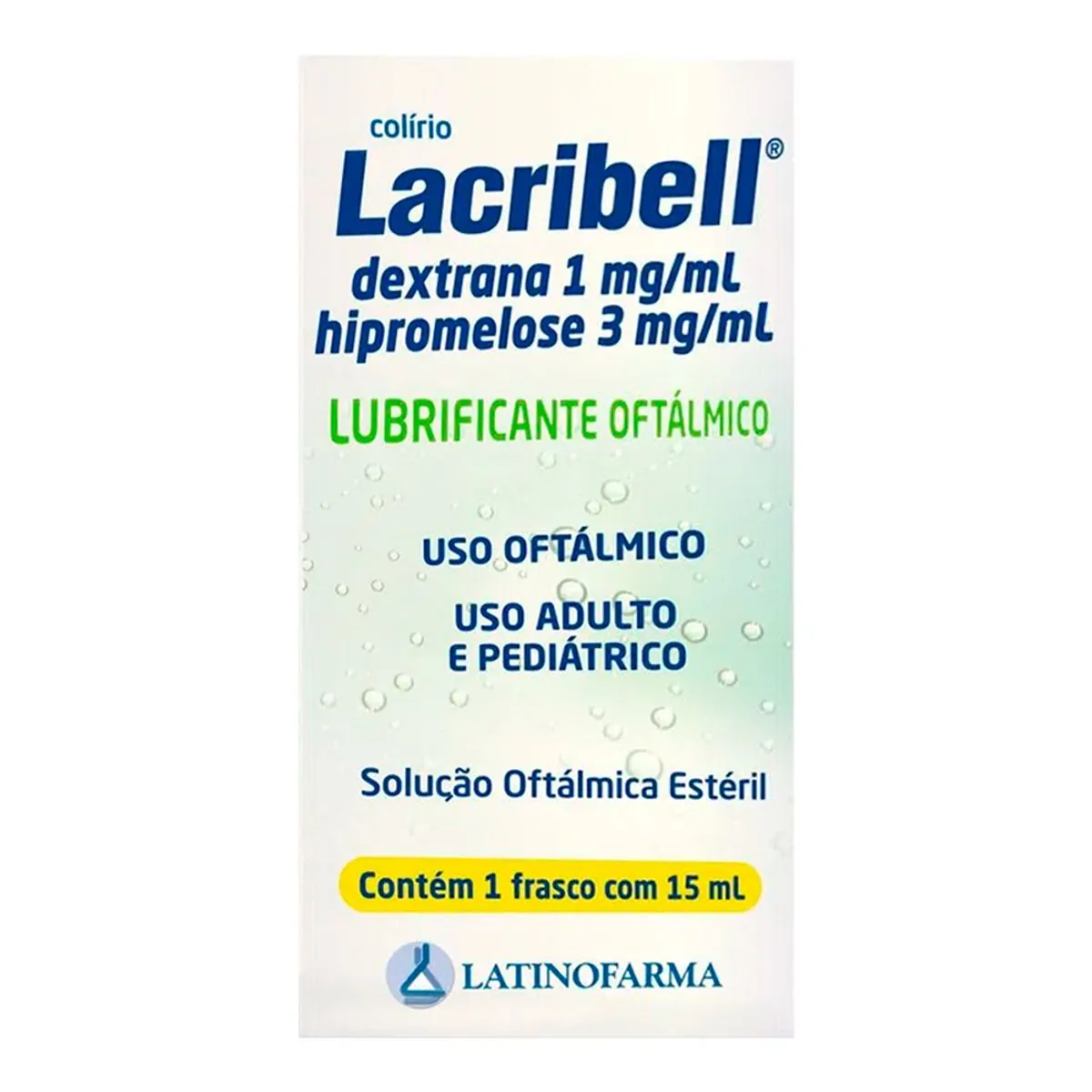 Colírio Lubrificante Lacribell 1mg/ml + 3mg/ml 15ml