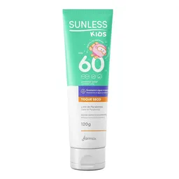 Protetor Solar Kids Sunless FPS60 Toque Seco 120g