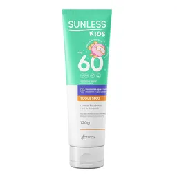 Protetor Solar Infantil Corporal Sunless FPS 60 Kids Toque Seco 120g