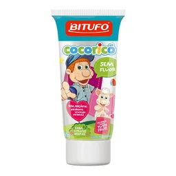 Gel Dental Infantil Bitufo Cocoricó Sem Flúor Sabor Tutti-Frutti 90g