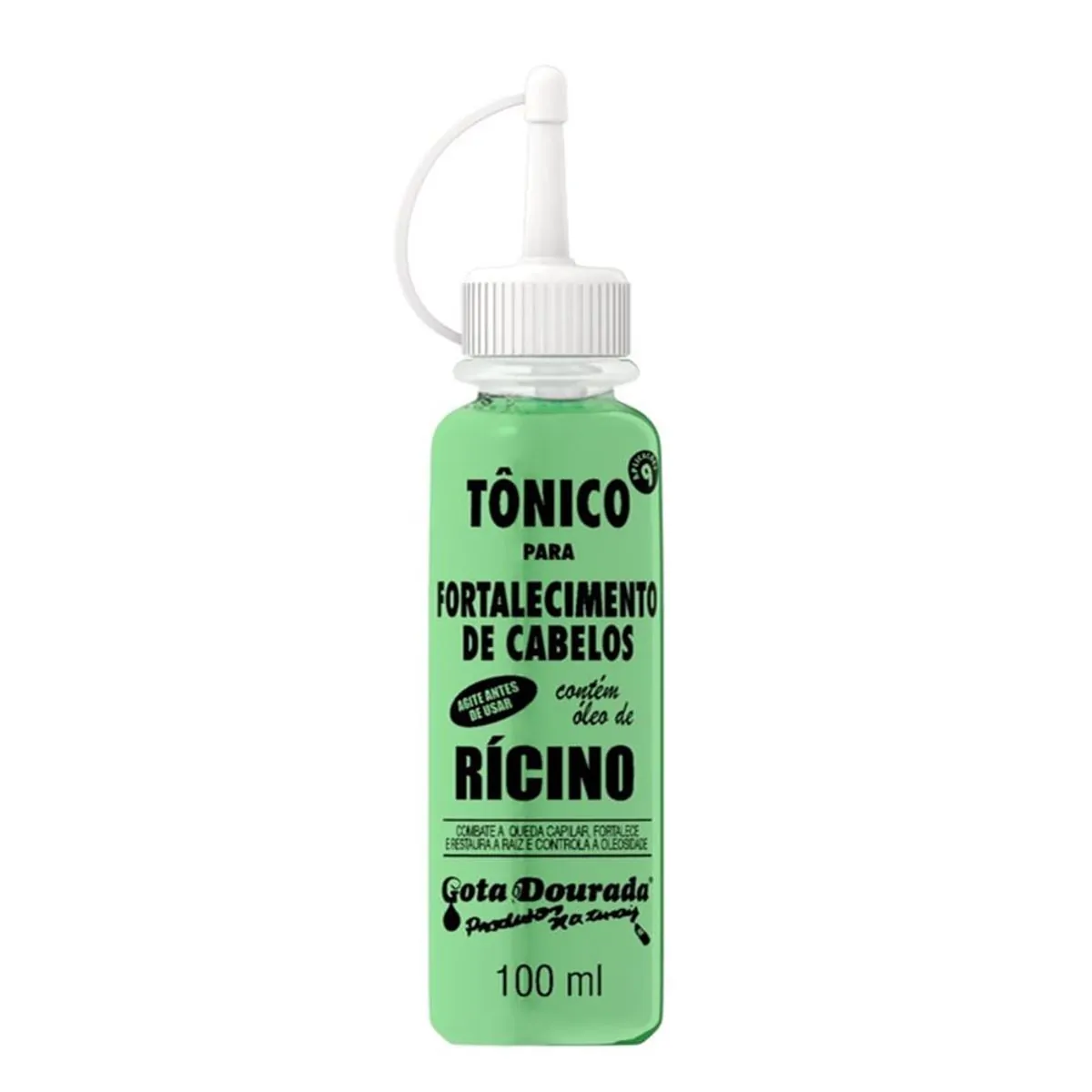 Tônico Para Fortalecimento De Cabelos Óleo De Rícino Gota Dourada 100ml