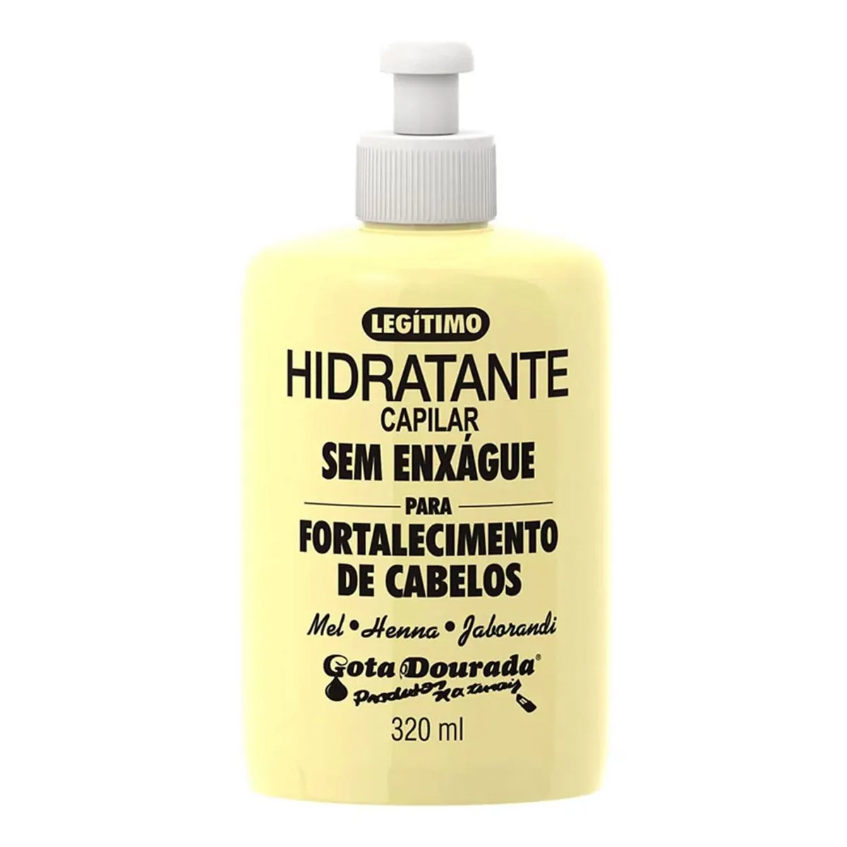 Creme Hidratante Capilar Gota Dourada sem Enxague Fortalecimento 320ml