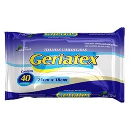 Toalhas Umedecidas Geriatex - Uso Adulto - 40 Unidades