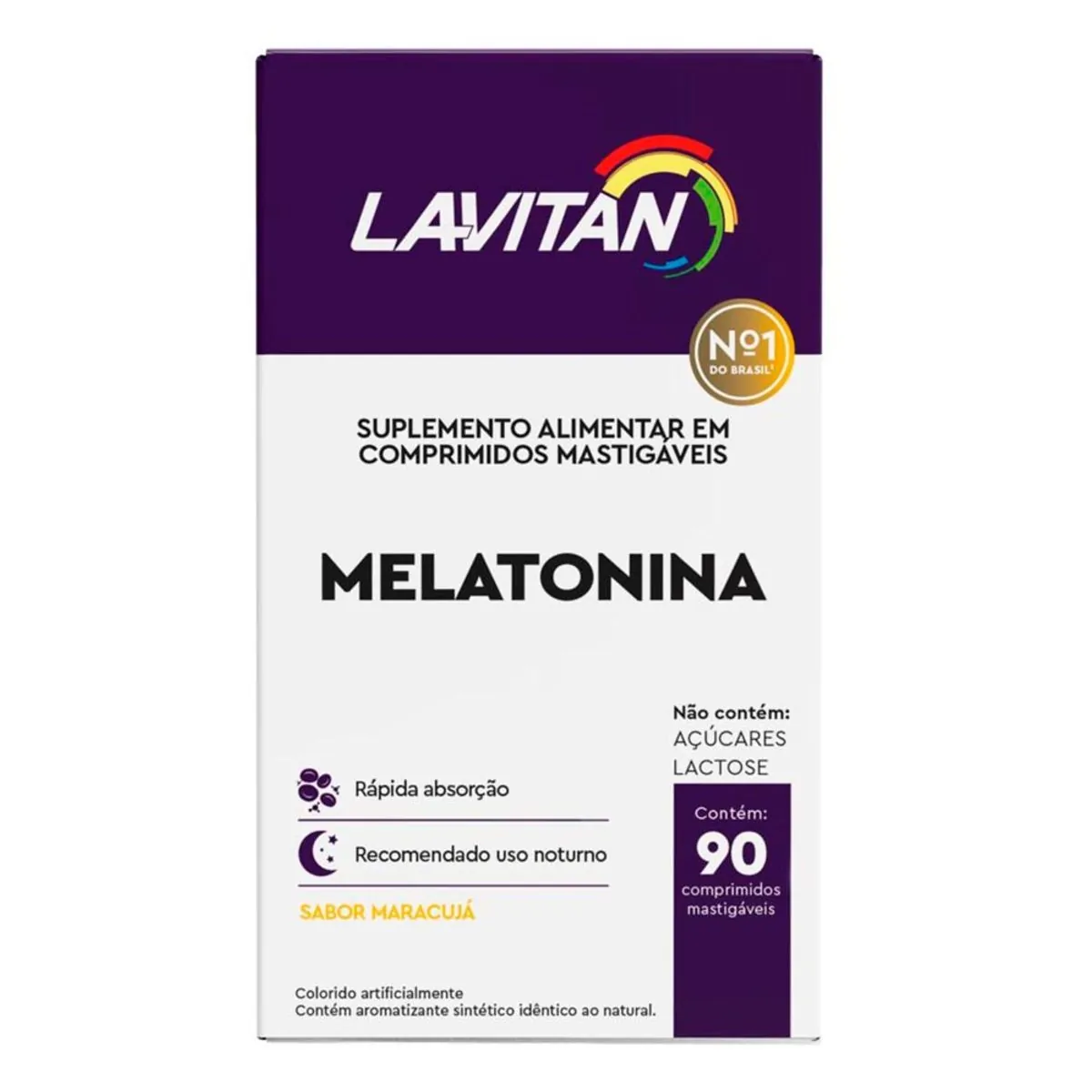 Melatonina Lavitan Maracujá 90 Comprimidos