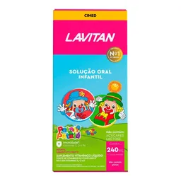 Multivitamínico Infantil Lavitan Sabor Tutti Frutti 240ml Solução Oral