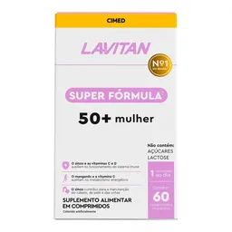 Suplemento Alimentar Lavitan Super Fórmula 50+ Mulher 60 Comprimidos Revestidos