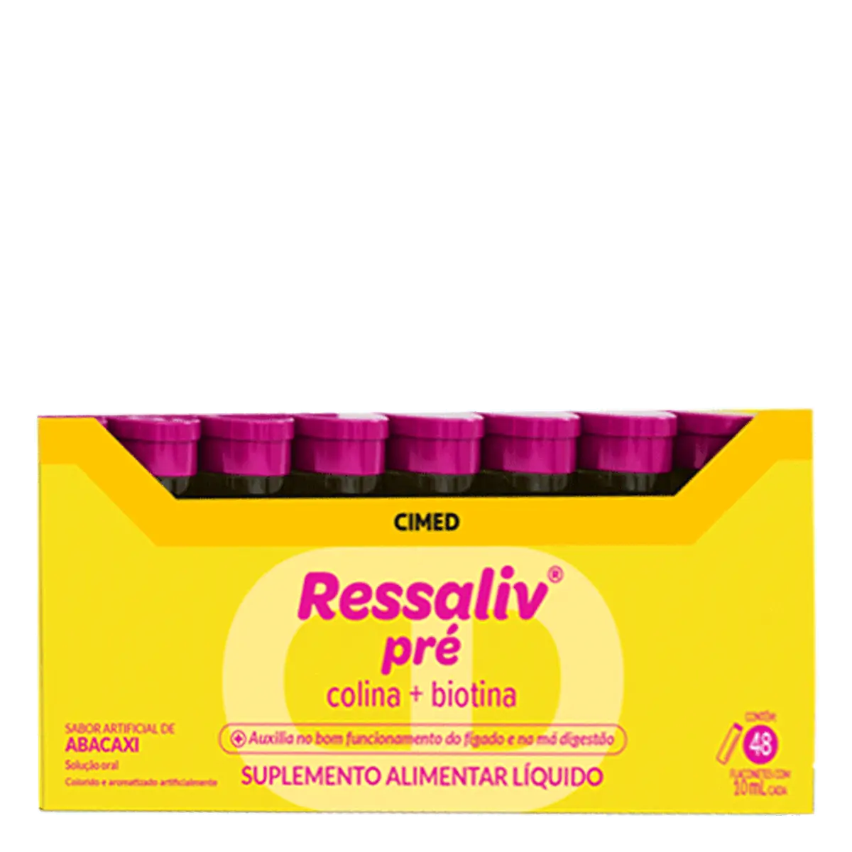 Hepatoprotetor Ressaliv Pré Abacaxi 1 Flaconete de 10ml