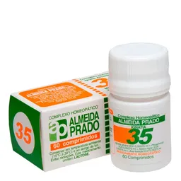 Calmante Complexo Homeopático 35 0,00375ml 60 Comprimidos