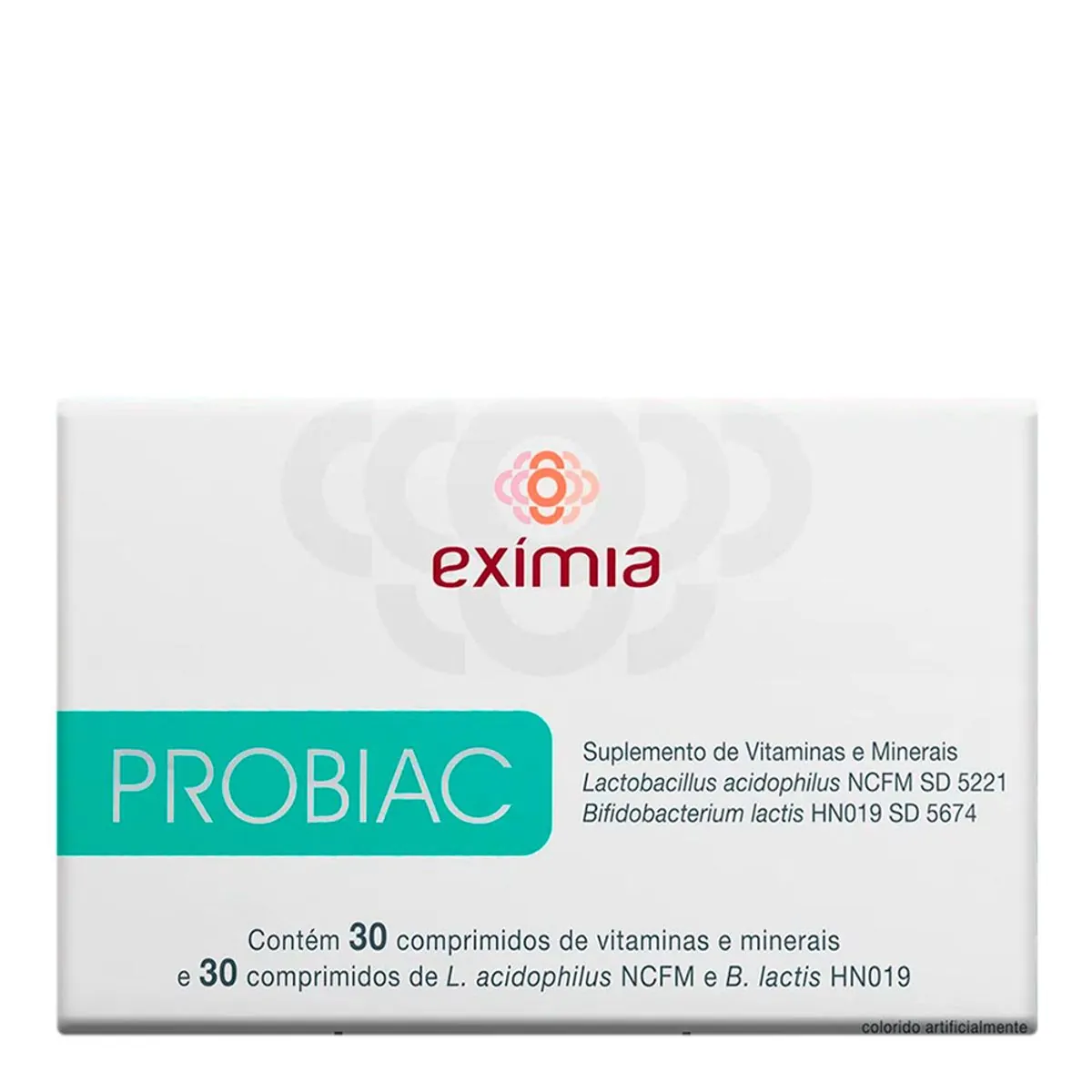 Suplemento de Vitaminas e Minerais Exímia Probiac 30 Cápsulas