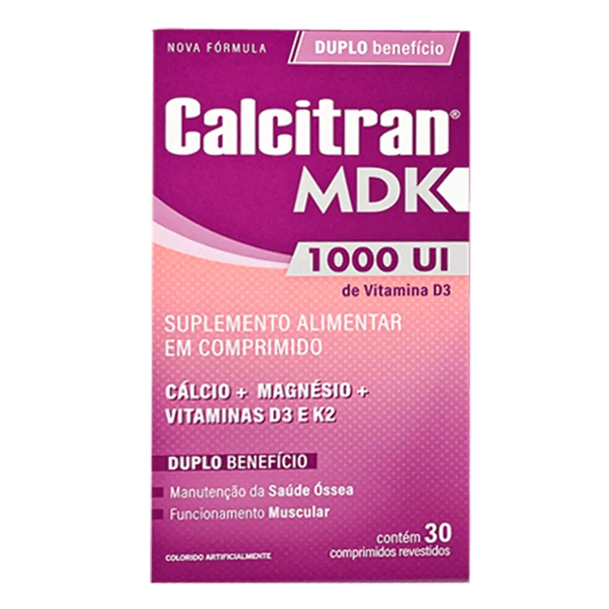 Suplemento Vitamínico Calcitran MKD 30 Comprimidos