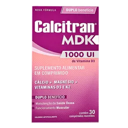 Suplemento Vitamínico Calcitran MKD 30 Comprimidos