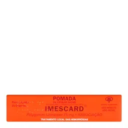 Anti-Hemorroidal Imescard 75mg 25g