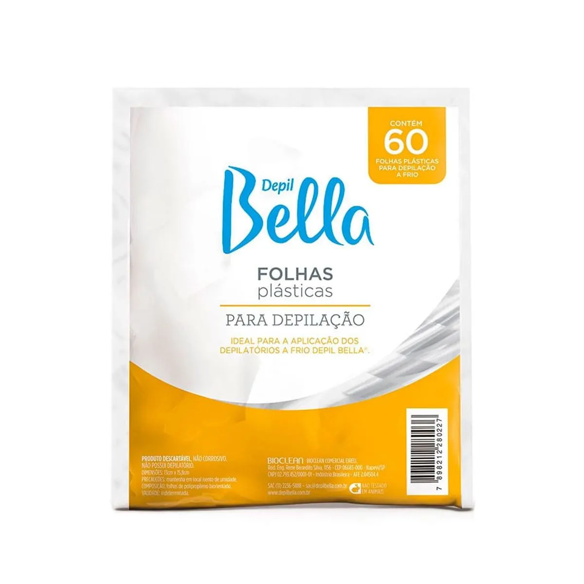 Folhas Plásticas Depil Bella - 60un