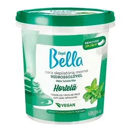 Cera Hidrossolúvel Hortelã Vegan Depil Bella 600g
