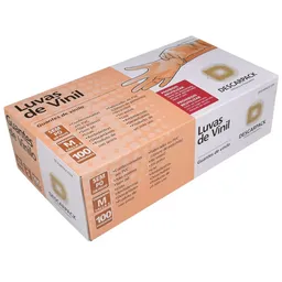 Luva De Vinil Sem Pó Descarpack Tamanho M