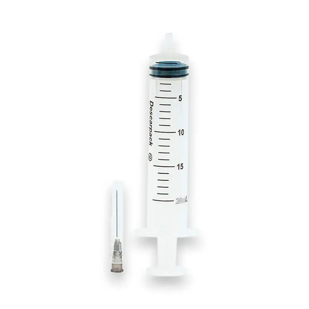 Seringa Descartável 20ml Com Agulha 25x0,70mm - Descarpack