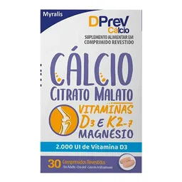 Vitamina D D Prev 2000UI Cálcio 30 Comprimidos
